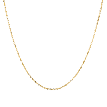 längere Halskette 18 k Gelbgold